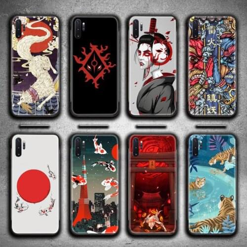 Japanese illustration art Phone Case For Samsung Galaxy Note20 ultra 7 8 9 10 Plus lite M51 M21 M31 J8 2018 Prime