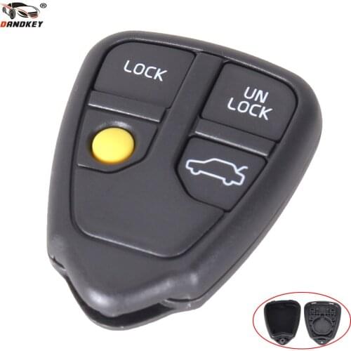 DANDKEY 4 Buttons Car Shell Remote Case Key For VOLVO XC70 XC90 S40 S60 S70 S80 S90 V40 V70 V90 C70 Fob Replacement