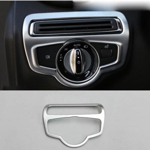 For Mercedes GLC Class X253 Benz GLC200 GLC250 GLC300 2015 2016 Interior Head Light Control Switch Button Cover Trim Frame