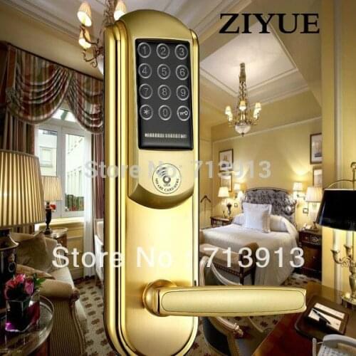 Electronic Smart home Intelligent Keypad Panel Door Lock unlock by password or card key or manual key ET831pw