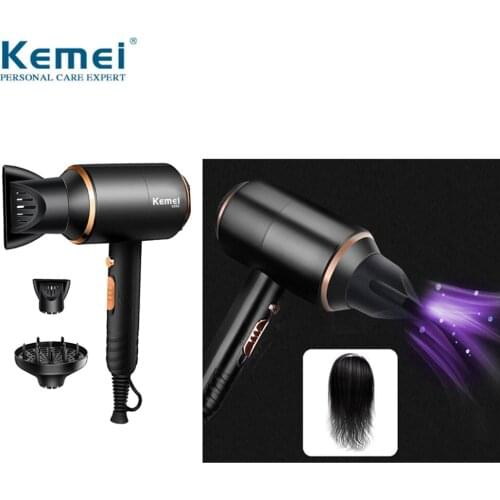 KEMEI Hair Dryer 4000W Professional Electric Blow Dryer Strong Power Blowdryer Hot /Cold Air Hairdressing Blow Hair Drying Tools