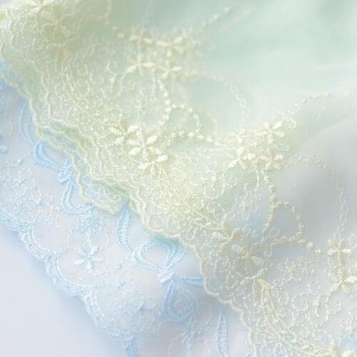 Hot sale Clothing accessories Fine gauze embroidery lace 16 cm 20 cm H1602