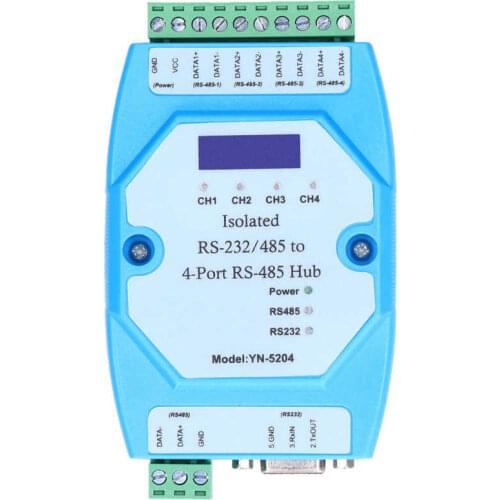 Multi Port Hub Fast Transmission RS485 Hub for Allocate Bandwidth