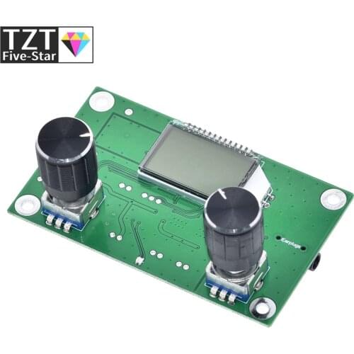 FM Radio Receiver Module Frequency Modulation Stereo Receiving PCB Circuit Board With Silencing LCD Display 3-5V LCD Module