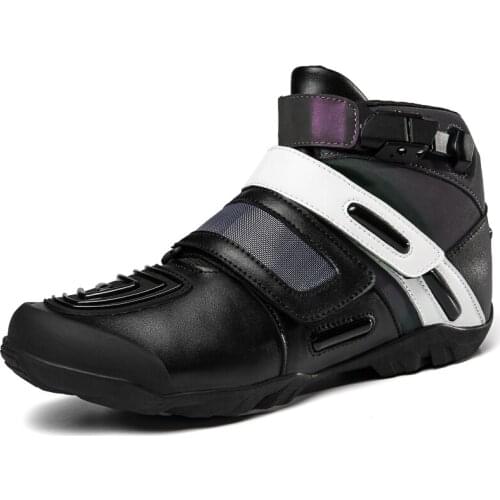 MJ MOTO Motorcycle Boots Motocross Boots Bike Boats Waterproof ankle Motorcycle Shoes Motorboats Casual Cycling enduro Off-road