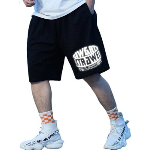 2021 Mens Pants Fat Cotton Large Size Loose and Fat To Increase The Trend Brand Sports Five-minute Pants Lovers Shorts