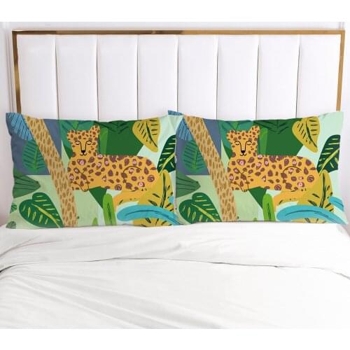 3D HD 1pc Pillow cover 50x75 50x70 50x80 Pillow case Bedding Pillowcase Pillowcover decorative for home nordic Jungle