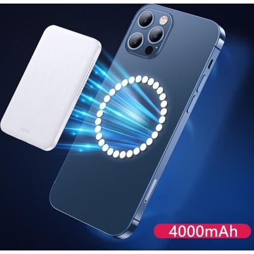 For 2021 NEW Magsafe Charger Magnetic Power Bank For iphone 12 12Pro 12proMax 12mini Magnet Wireless Charging External Battery