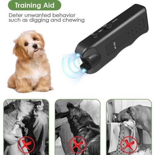 Ultrasonic Dog Repeller Efficient Anti Bark Dog Deterrent Pet Behavior Training Safe Stop Barking Training Device