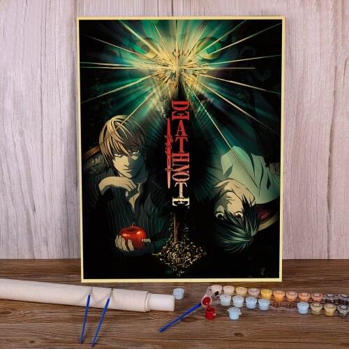 Landscape Classic Anime Series Death Note Coloring By Numbers Package Acrylic Paints 50*70 Oil Wholesale