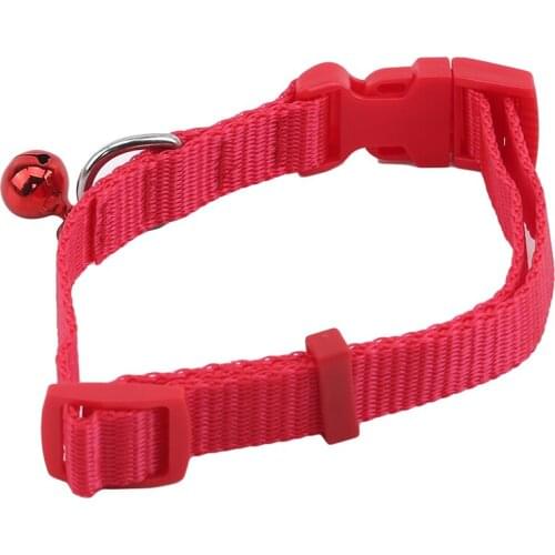 Durable Adjustable Dog Collar For Large Medium Dogs Solid Color Nylon Pet Supplies Comfortable Skin-Friendly Safety Dogs Collars