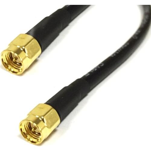 SMA male plug switch SMA male plug pigtail cable RG58 50CM 20inch /1m/2m for wifi router