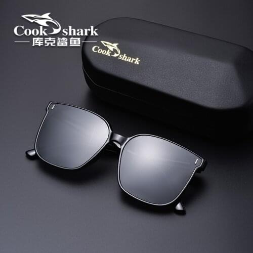 Cook Shark 2021 new GM sunglasses men drive online celebrity polarized sunglasses womens UV protection big face slim trend big