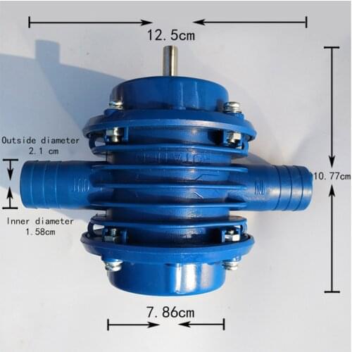 Free Shipping Blue Heavy Duty Self-Priming Hand Electric Drill Water Pump Home Garden Centrifugal Pump NO Need Power Plug