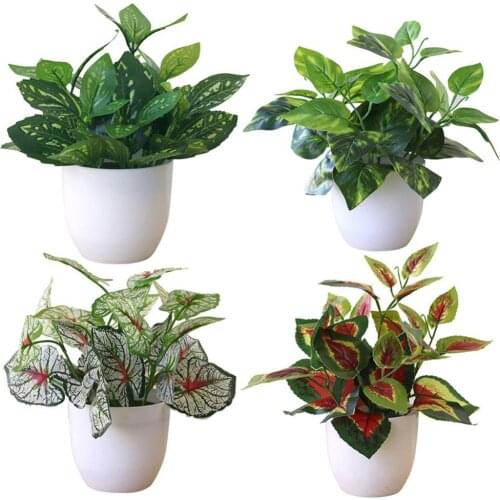 Fresh Artificial Foliage Plant Pot Bonsai Party Mall Home Desktop Office Hotel Garden Decor Decor Artificial Plants Bonsai Small