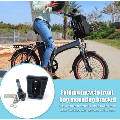 Bicycle Front Shelf Carrier Bag Block Rack Brackets Cargo Rack Front Carrier Block for Brompton Folding Bike