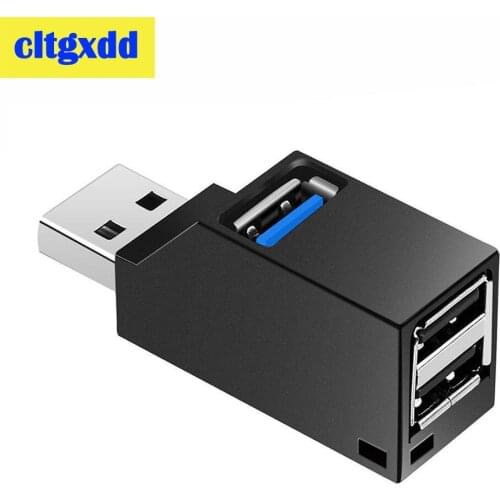 Mini USB 2.0 3.0 High Speed Hub Splitter Box Converter 3 Port For PC Laptop U Disk Card Reader Conversion Extender