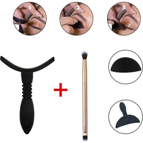 1PC Beauty Fashion Eye Magic Eyeshadow Stamp Crease Lazy Makeup Applicator Eyes Makeup Stencil Tools