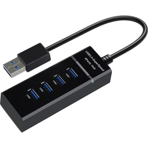 4 Ports High Speed HUB Portable Expansion Multi USB 3.0 Hub Splitter Adapter Cable For Desktop PC Laptop