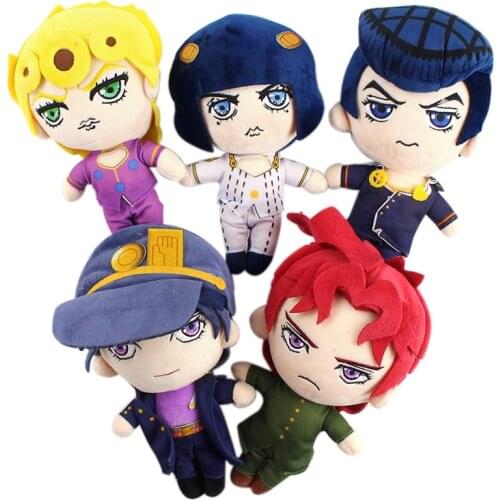 5Styles 21-23cm JoJos Bizarre Adventure Plush Toys Giorno Abbacchio Narancia MistaFugo Cute Soft Stuffed Plush Dolls Gift