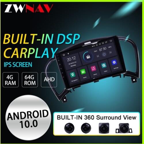 Android 10 360 Panorama Car media Player GPS carplay Car GPS Navigation Radio For NISSAN JUKE 2004 - 2016 ZWNAV PX6