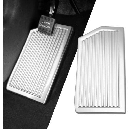 Car Stainless Steel Foot Rest Pedal Pad Cover No Drilling Mat Interior Protection For Hyundai Tucson 2015 2016 2017 2018-2020