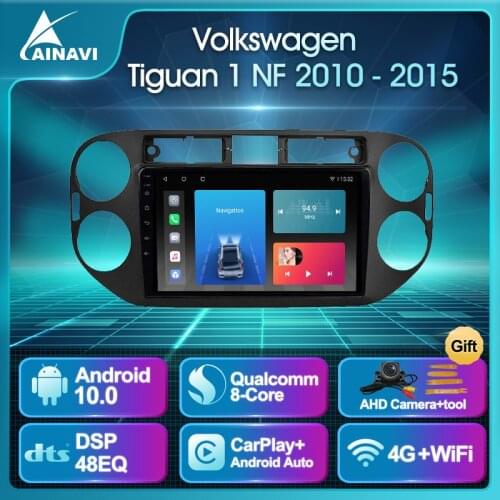Car Radio Android 10 QLED For Volkswagen Tiguan 1 NF 2010-2015 Auto Stereo Multimedia Player Navigation GPS Carplay NO 2din DVD