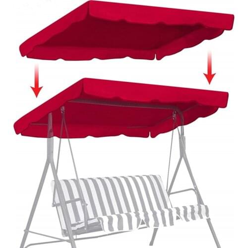 Outdoor Swing Seat Cover Multi Color Garden Courtyard Waterproof Home Swing Set Cover Sunscreen Cover (Only Ceiling Cover
