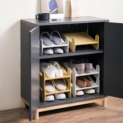 Double Layer Shelf Shoe Rack Stand Holder Shoes Organizer Shoes Storage Shelves Closet Organizers Shoebox Stackable Box