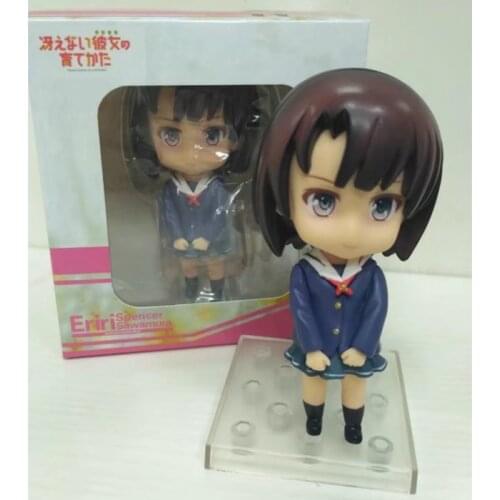 Anime saenai heroine no sodate-kata Action Figure Toys Megumi Kato PVC Q version Figures Model Collection toys gifts 10cm