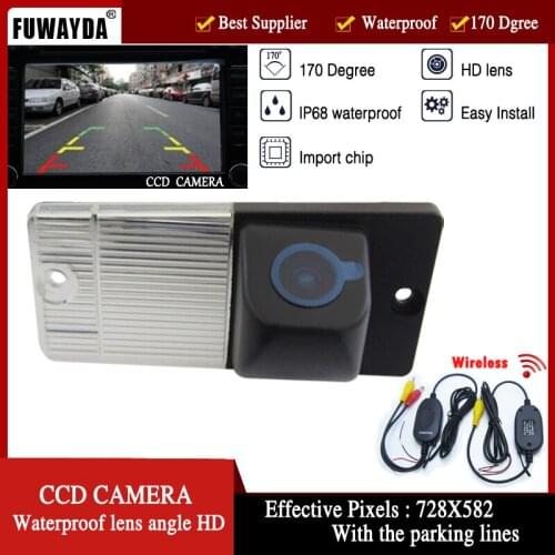 FUWAYDA Free shipping !!! Wireless CCD HD Camera Car Rear View Reverse Back Color Camera For KIA CERATO