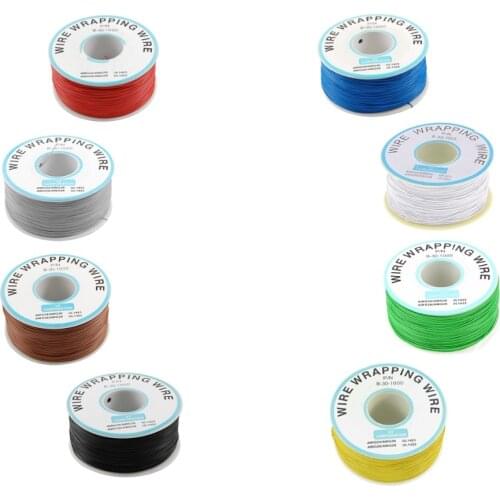 PCB Solder Flexible 305 Meters Long Electrical Wire Wrapping Wire High Quality 30AWG OK Line Q9 Electric Cable Multiple Colour