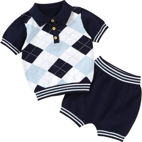 Baby Summer Clothes Sets Casual Short Sleeve T Shirt Tops + Shorts Newborn Infant Bebes Cotton 2pcs Outfit Tracksuits 0-18M Wear