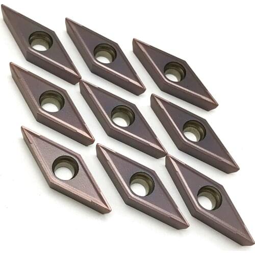 10PCS VCMT160404 VCMT160408 VP15TF UE6020 US735 Carbide Insert EXternal Turning Tool CNC Lathe Tool