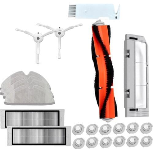 Suitable for Xiaomi Roborock Robot S50 S51 Vacuum Cleaner Spare Parts Kits Mop Cloths Wet Mopping filter Side Brush Roll Brush