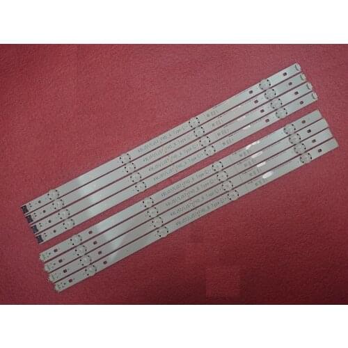 New 8pcs/set LED strip for LG 49LH590V HC490DUN 49LH5700 49LJ51/LJ57_FHD_A B Type LG innotek 17Y 49_FHD A B EAU63673013
