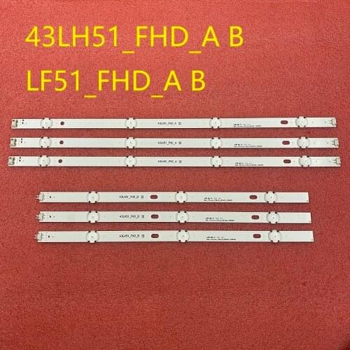 5set=30 PCS LED backlight strip for LG 43LF510V 43LF5100 43LH5100 43LH5700 LF51_FHD_A B 43LH51_FHD_A B LGE_WICOP_FHD 43INCH