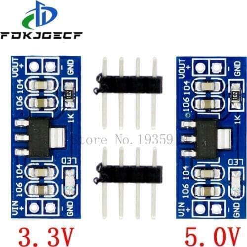 5PCS AMS1117 LM1117 SMD DC-DC Step Down Buck Converter Power Supply Module DC-DC 4.5V-7V to 3.3V 5.0V for Arduino bluetooth