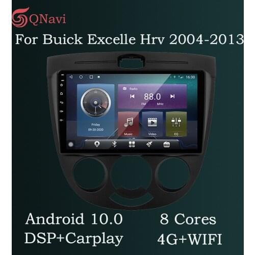 QNavi 8-Core 6GB+128GB Android 10.0 Car Radio Navigation GPS For Buick Excelle Hrv 2004-2011 2012 2013 Split 3 Screen DVR Camera