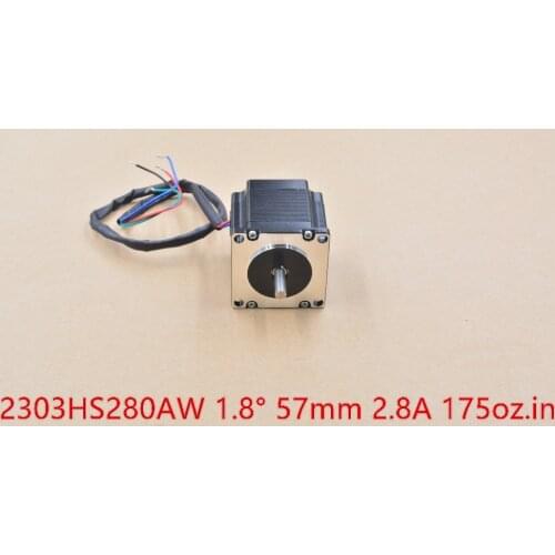 Stepper motor 2303HS280AW 57mm CNC nema23 1.8 degree 2.8A holding torque 175oz.in 12.6 kg.cm