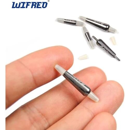 Wifreo 40PCS Grip Tungsten Rubber Tube Weight Sinker Exchangble Fishing Weight 0.5g 1g 1.5g 2g 3g 4g 5g Terminal Accessories