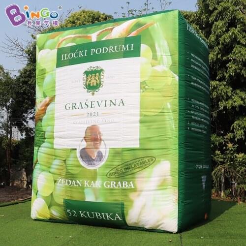 Custom Built 4.6 Meters High Giant Inflatable Advertising Box for Decoration Toys BG-B0079