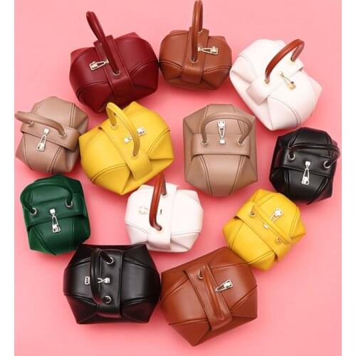 Women Bag Top-Handle Vintage Bell Shape Tote Bags New Quality Genuine Leather Women Bucket Handbags Ladies Solid Dumpling