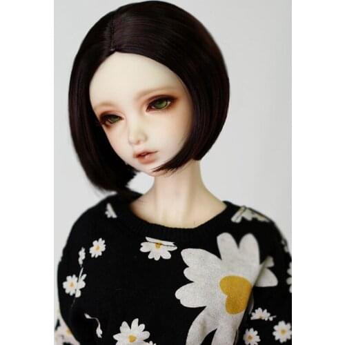 1/3 1/4 1/6 1/8 Bjd SD Doll Wig High Temperature Wire Lovely Short Straight Wig For BJD Hair Wig