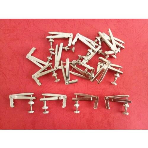 12pcs New style Silver color viola String Adjuster fine tuners 3/4-4/4 size