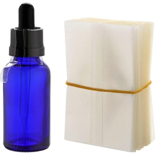 200Pcs Shrink Wrap for 10ml 15ml 30ml 50ml Glass Dropper Bottle Shrink Wrap Bands Easy Use, Make Products Professional