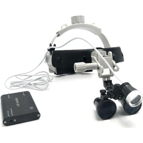 3W LED Medical Headlight +2.5/3.5X Binocular Magnifier Loupes Surgery Dental Headlamp Loupe Set