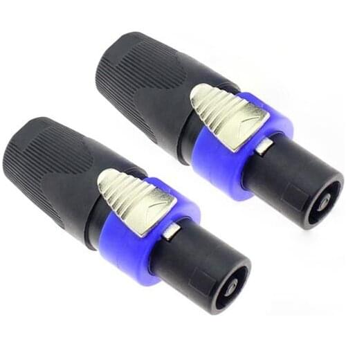 50pcs High Quality SPEAKON NL4FC Audio Cable Connector Four-core Professional Speaker Plug Audio Cable Adapter Ohm Connector