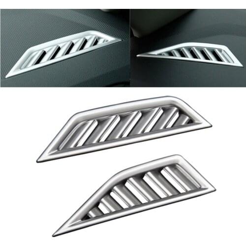 ABS Matte Interior Air Condition Vent Cover Trim For Volkswagen VW Tiguan 2017 2018 Second Generation Interior Accessories 2pcs