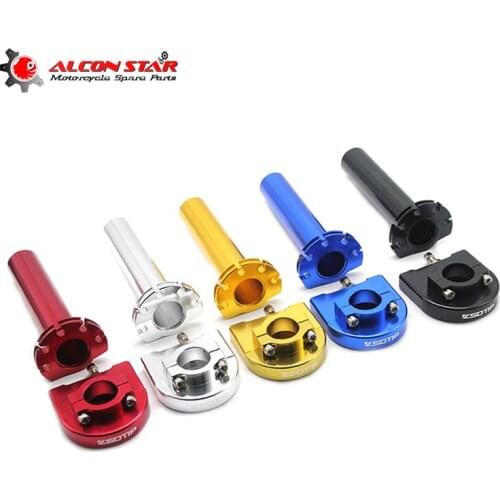 Alconstar-22mm Handlebar CNC Aluminum Throttle Grip Quick Twister Settle For CRF50 70 110 CRF230 IRBIS 125 250 Dirt Pit Bike